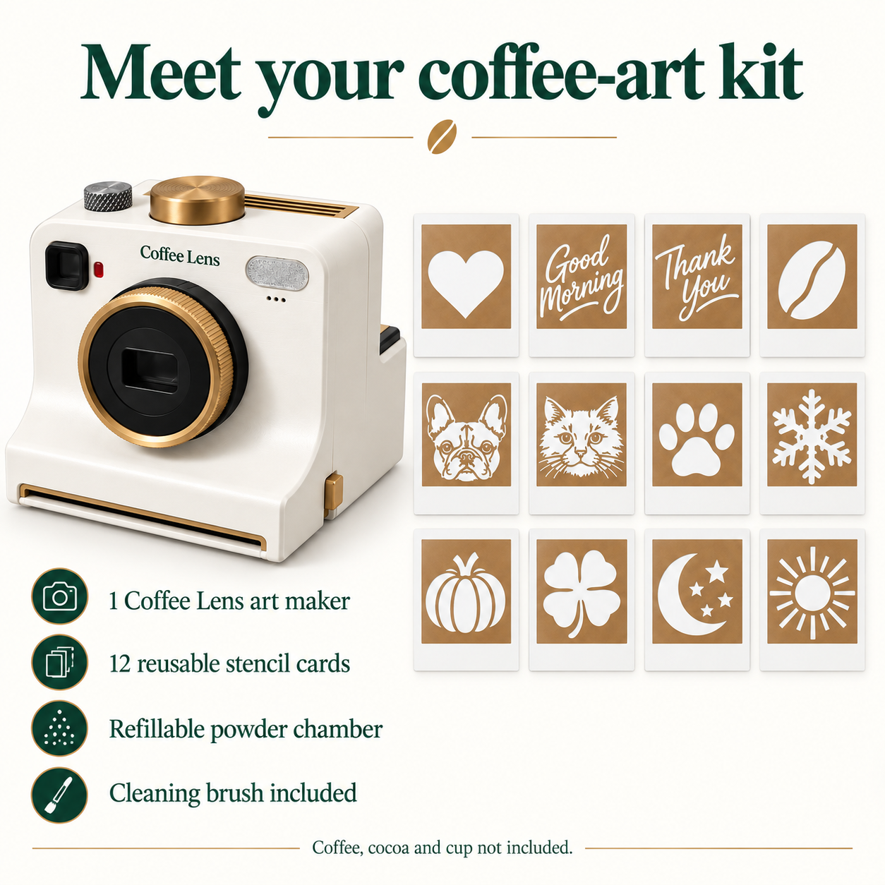 Coffee Lens One set. Plenty of ways to make it yours.